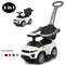 Costway 3 in 1 Ride on Push Car Toddler Stroller Sliding Car w/Music White\Black\Blue\Pink\Red